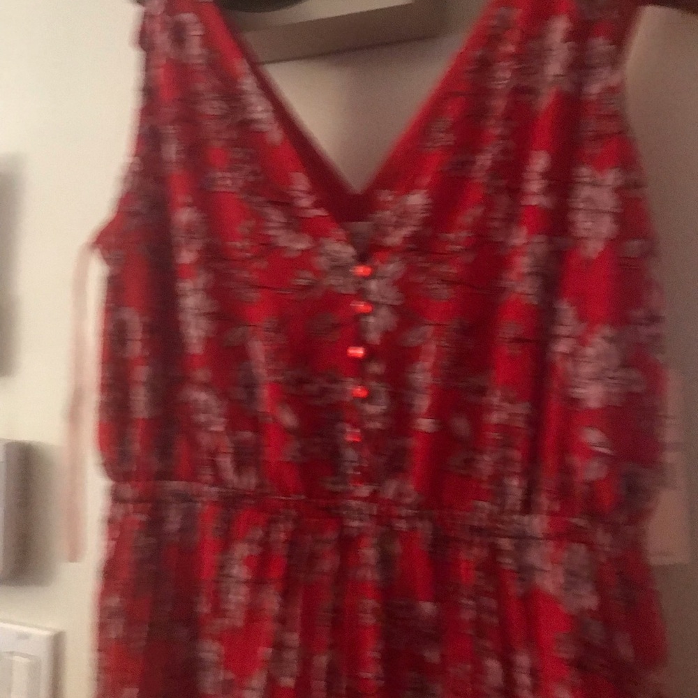 Nanette Lepore Red Floral Dress